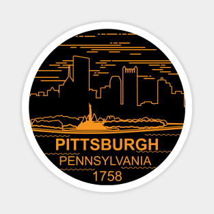 Pittsburgh Line Logo Magnet